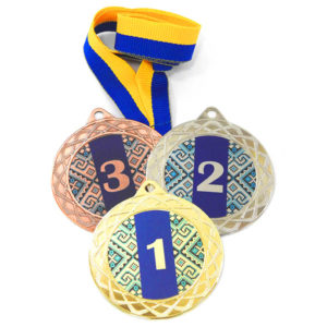 Медали спорт Д254 Синяя купить для награждения